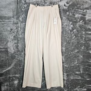 Splendid Cella Jane Pants Womens Small Cream Academia Workwear Preppy Wide Leg